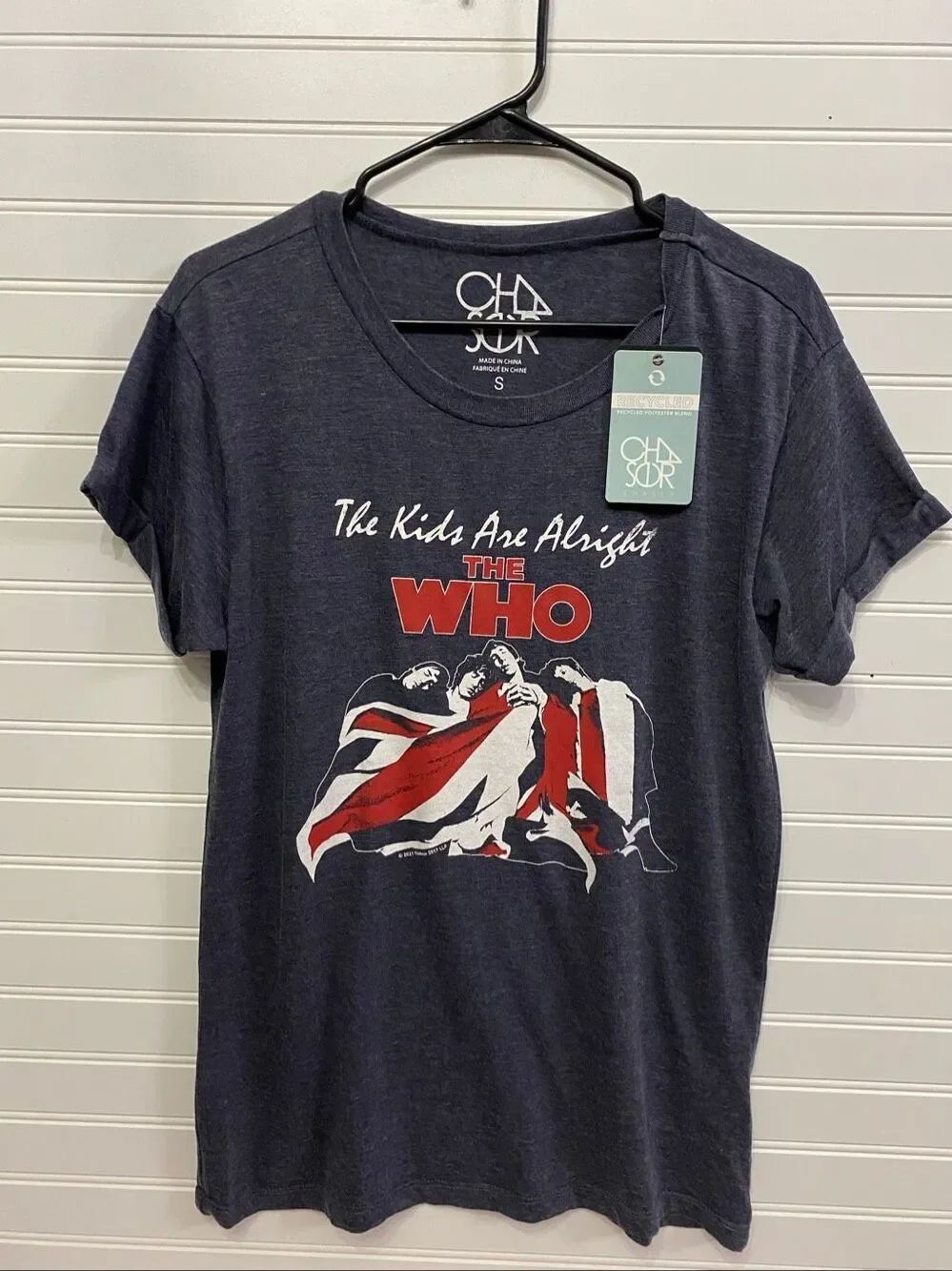 Chaser The Who Women’s Grey T-Shirt Sz S